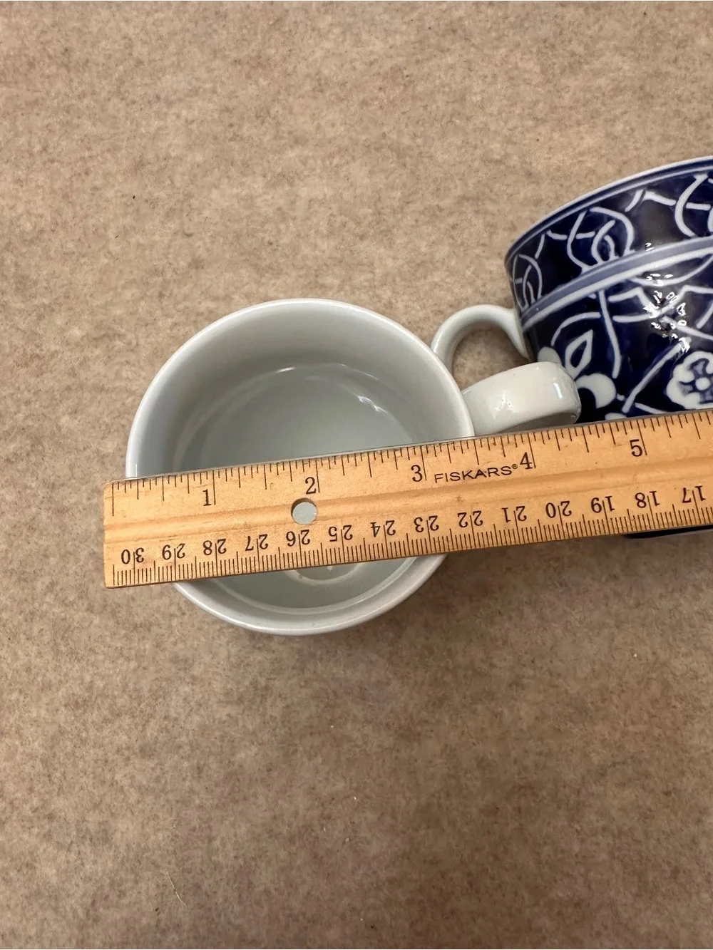 Target Home Catalina Medallion Cobalt Blue and White Porcelain Coffee Mugs Set